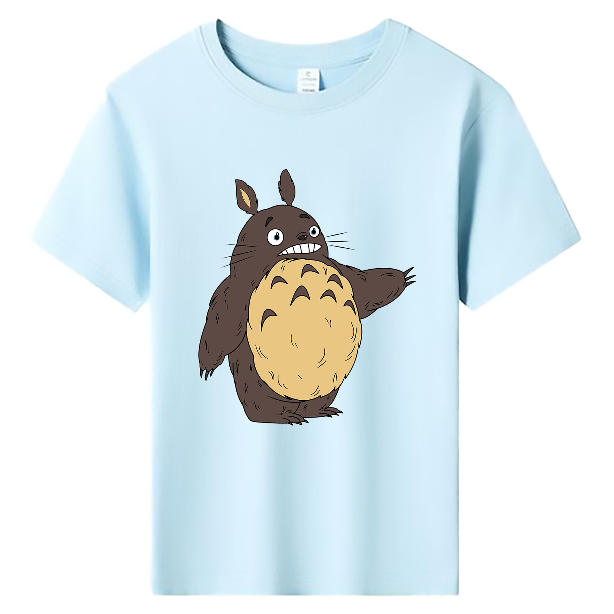 （画像用） となりのトトロ 草壁メイ 草壁サツキ My Neighbor Totoro Satsuki Kusakabe Mei Kusakabe 綿100％キッズTシャツ（フロントプリント）